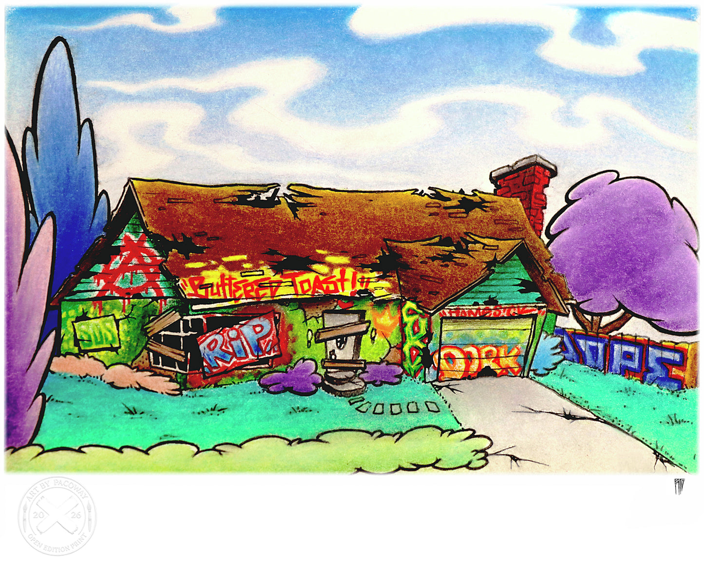 The Abandoned Cul-de-Sac House (Print)