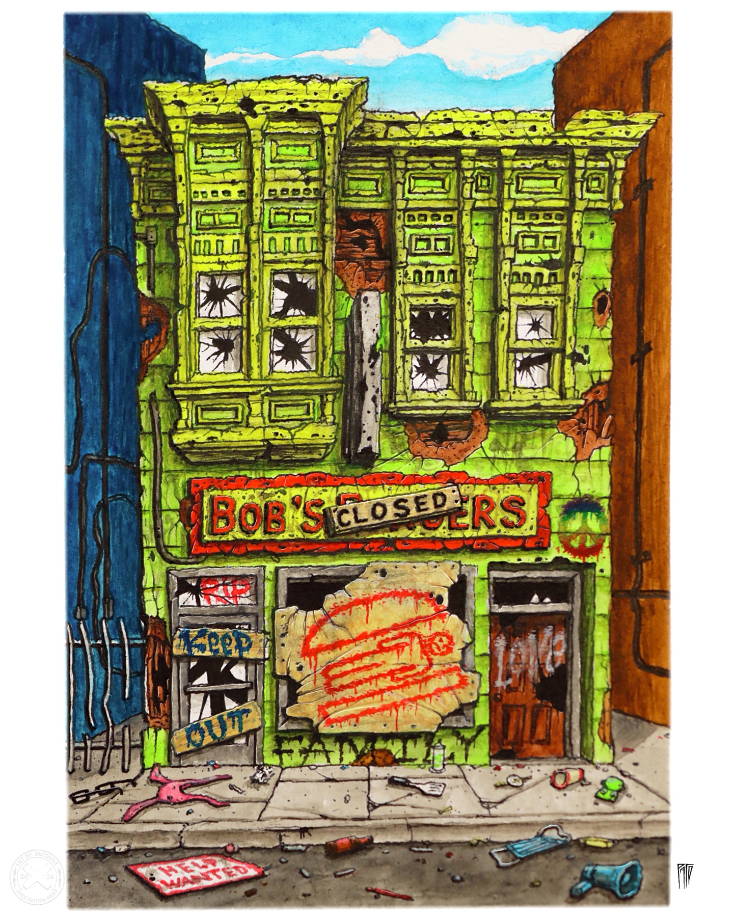 The Abandoned Family Restaurant (Print)