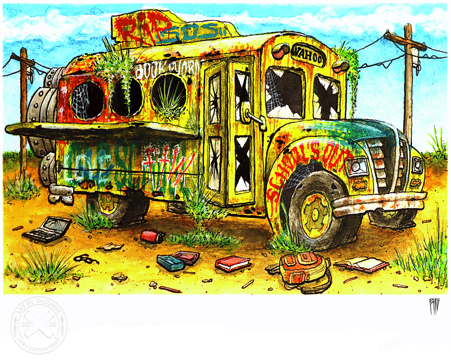 The Abandoned Field Trip Bus (Print)