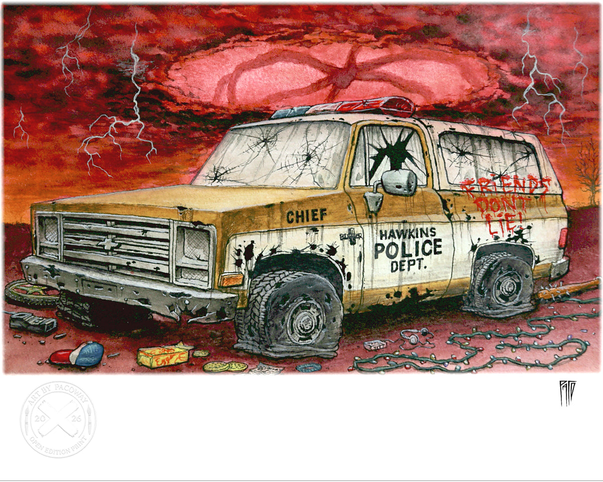 The Abandoned Sheriff's Truck (Print)