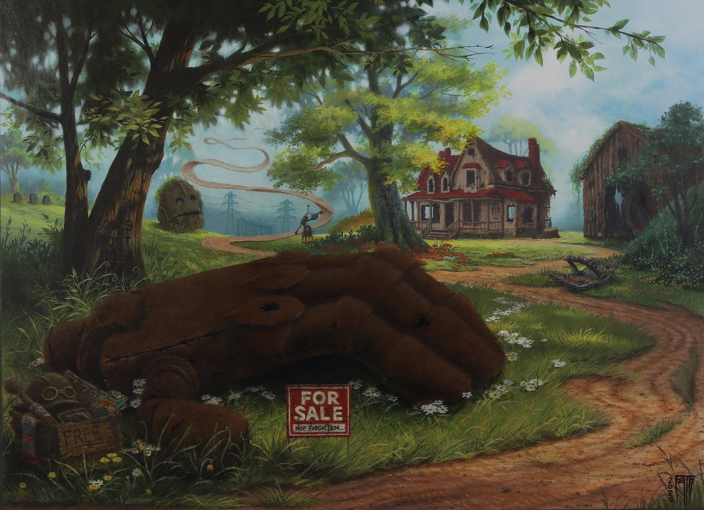 Souls Don't Die - Iron Giant Inspired Painting - Limited Edition Signed and Numbered Prints