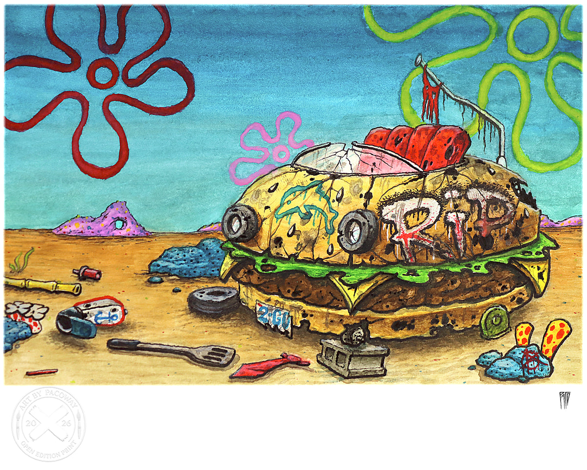 The Abandoned Burger Wagon (Print)