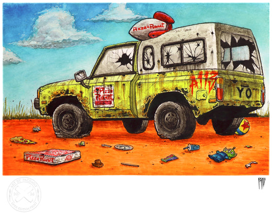 The Abandoned Pizza Delivery Truck (Print)