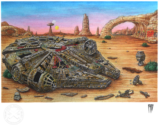 The Abandoned Space Freighter (Print)