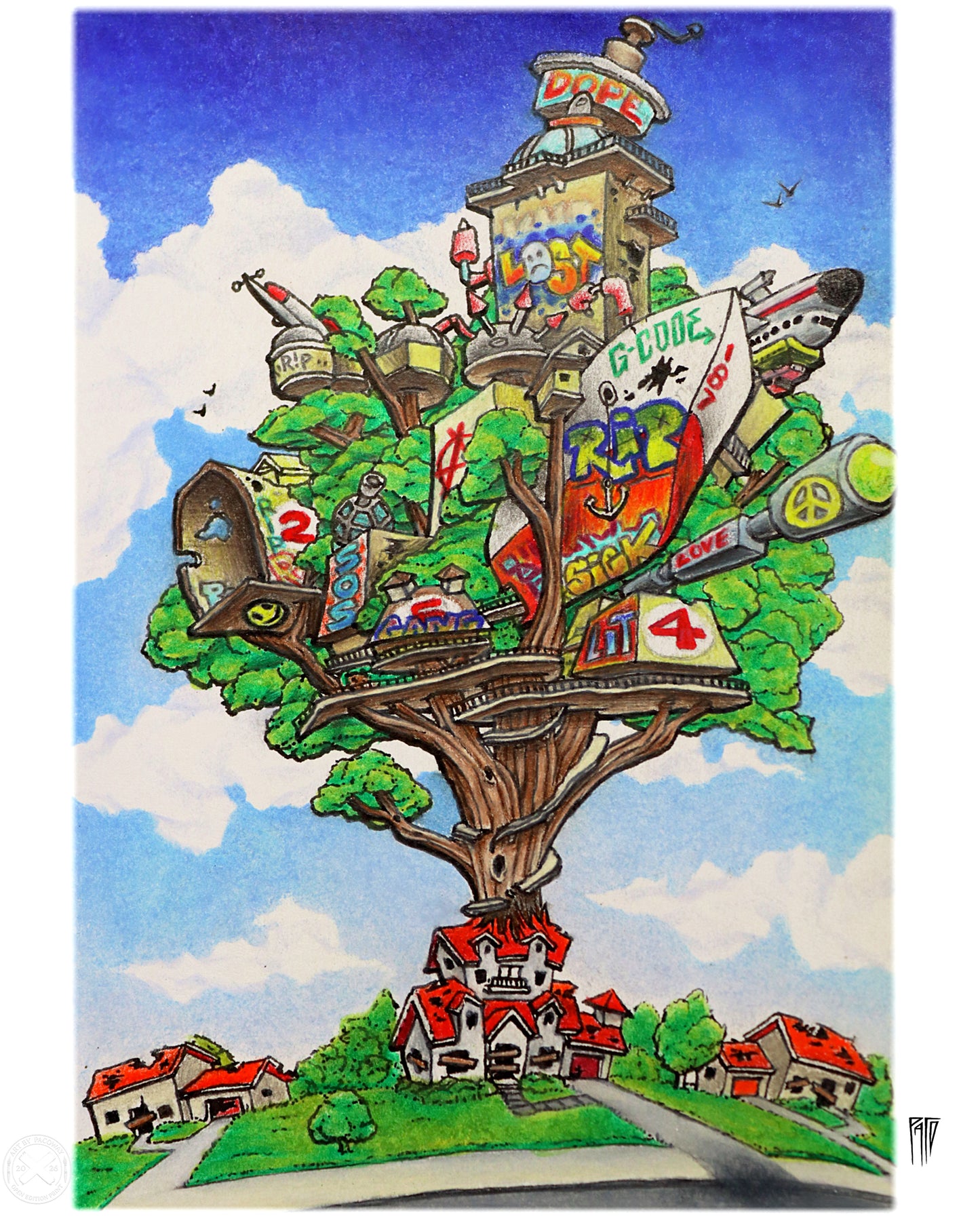 The Abandoned Treehouse Nextdoor (Print)