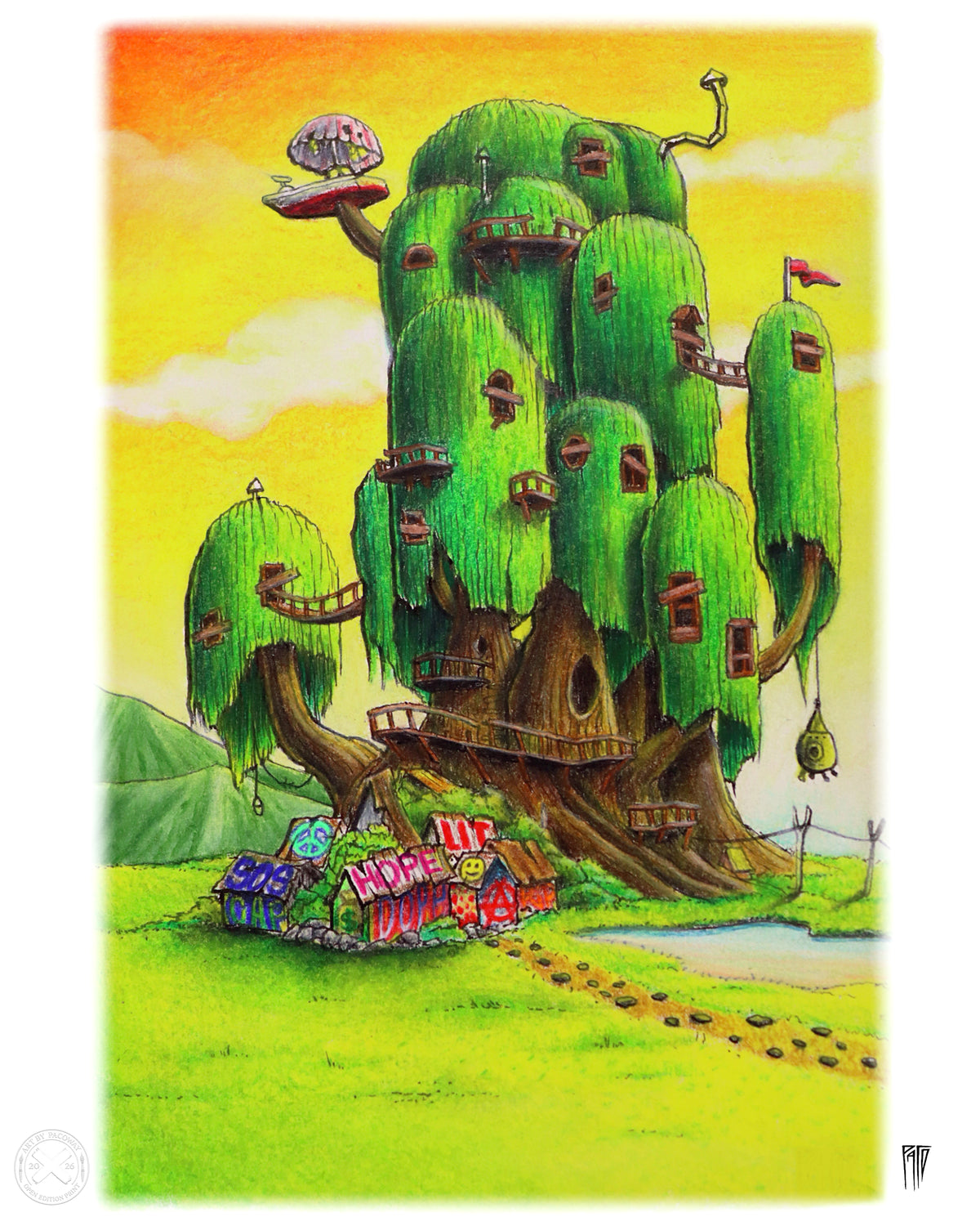 The Abandoned Willow Treehouse (Print)