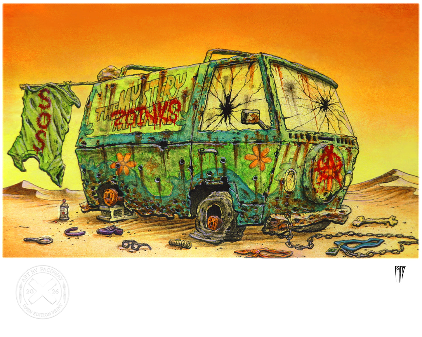 The Stranded Mystery Van (Print)