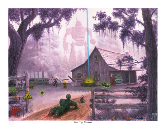 Keep the Crawler - COD Zombie Inspired Thrift Shop Painting - Open Edition Prints