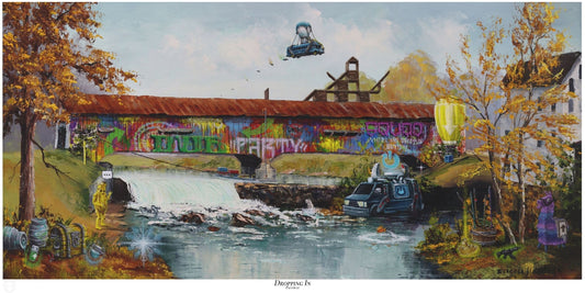 Fortnite Inspired Thrift Shop Painting -  Open Edition Prints